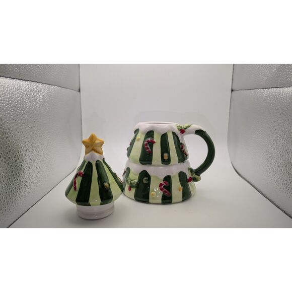 Global Design Connections Christmas Tree Mug with Lid - Picture 2 of 5